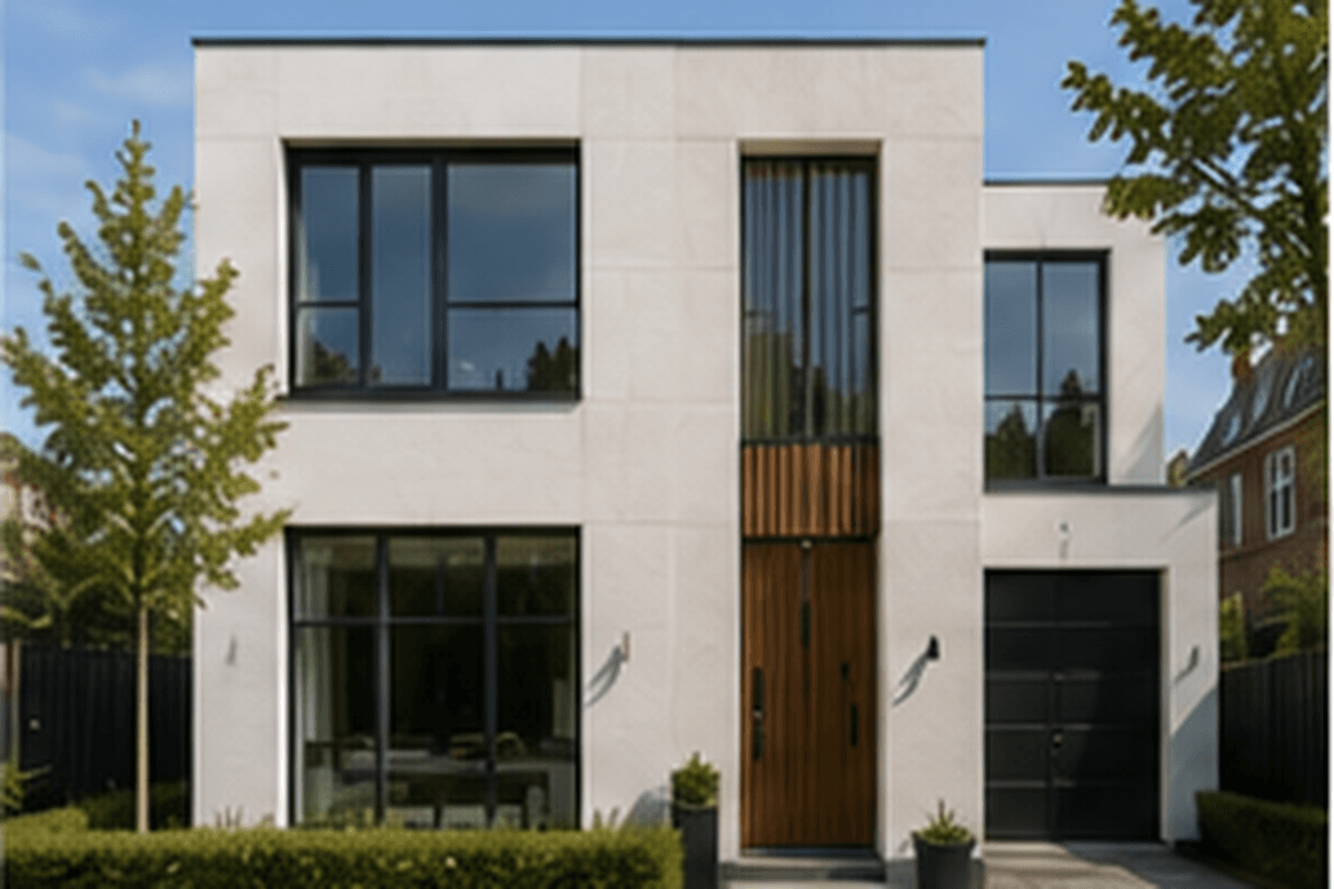 Voorzijde — Hoekwoning in Haarlem