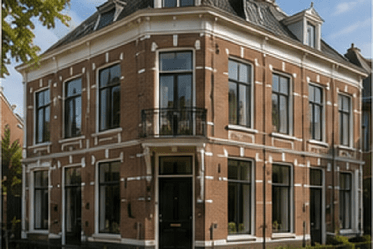 Voorzijde — Twee-onder-een-kapwoning in Breda